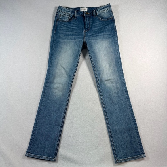 DRIFTWOOD Denim - Driftwood Jeans Womens 27 Blue Audrey Straight High Rise Medium Wash Stretch